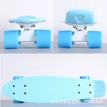 Free Shipping Children’s Scooter Mini Cruiser Style Skateboard Complete Deck Plastic Mini Skate Long Board skateboarding board