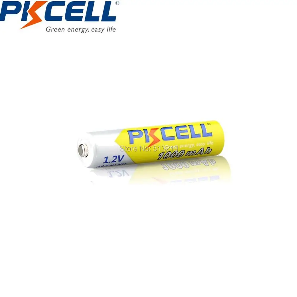 6 шт* PKCELL 1,2 V 1000mAh AAA перезаряжаемые батареи Ni-MH батареи