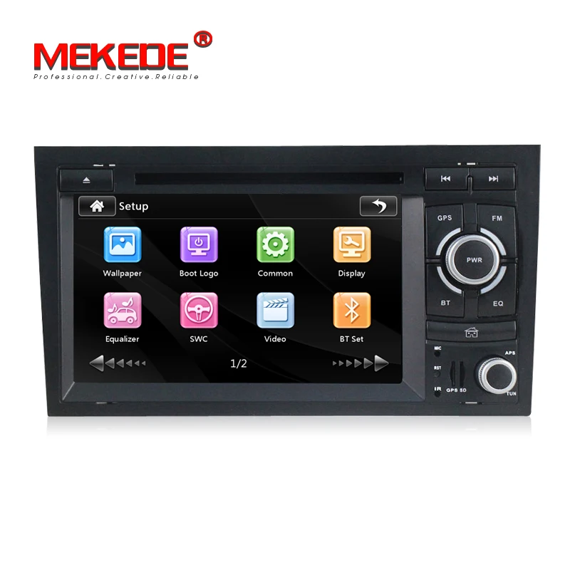 Best MEKEDE 2din Car DVD multimeida Player For audi A4 2002 -2008 RS4 with GPS navigation Car Autoradio BT 1080p video free shipping 2