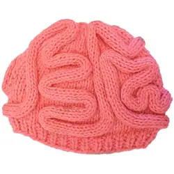 Творческий ручной работы мозга вязаная шапка уникальный жуткий шапка для Для мужчин Для женщин