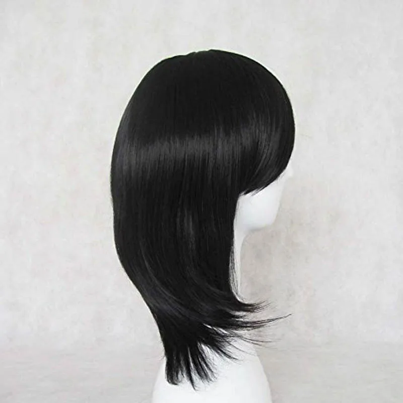 Coshome Bleach Kuchiki Rukia Wigs Cosplay Costumes Black Dress Kimono Set Women Halloween Party Costume (7)