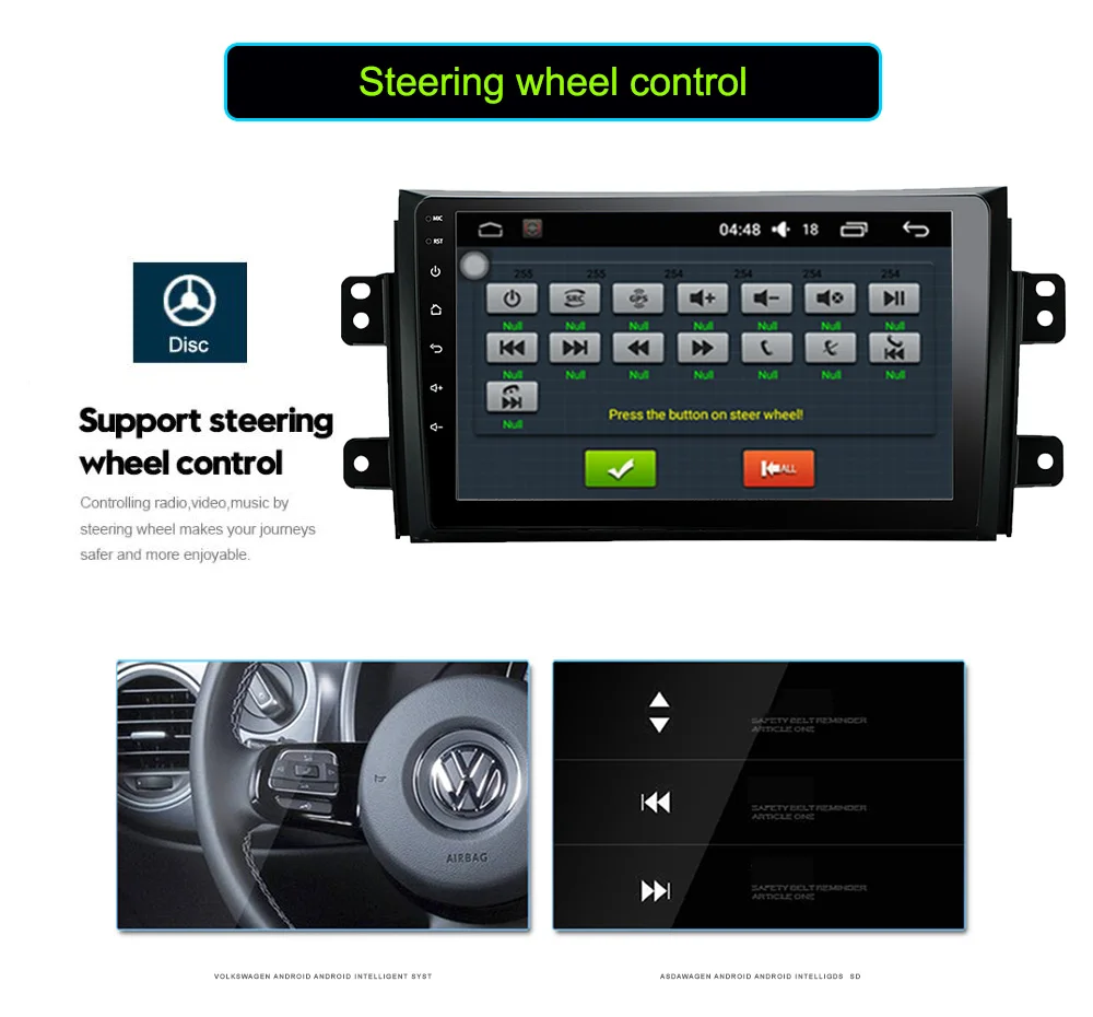 2G RAM 2 DIN Android 7.1 For Suzuki SX4 2006-2013 Quad Core 8 1024600 Bluetooth 2din Car DVD Radio Player GPS Navigation