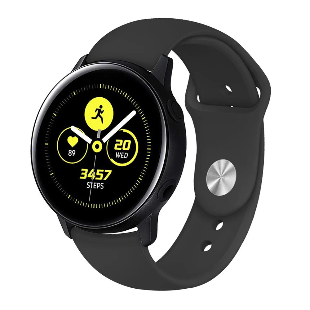 Lerxiuer Galaxy Watch Active 42 мм 22 мм ремешок для часов браслет для samsung gear Sport S2 amazfit bip Смарт часы силиконовый Correa