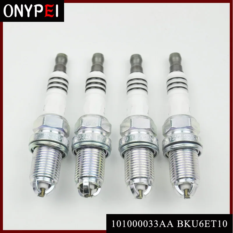 

4pcs/lot Normal Spark Plug 101000033AA BKU6ET10 for Audi 100 90 A4 A6 Benz C230 VW Beetle Golf Jetta 101 000 033 AA BKU6ET-10
