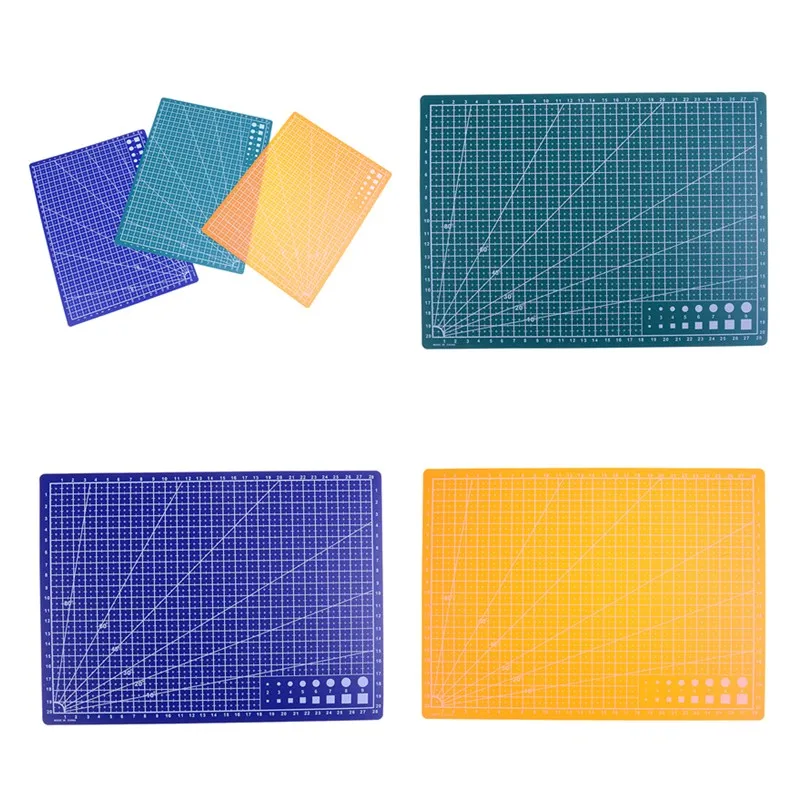 

Peerless 1PC 30*22cm A4 Grid Lines Self Healing Cutting Mat Craft Card Fabric Leather Paper Board