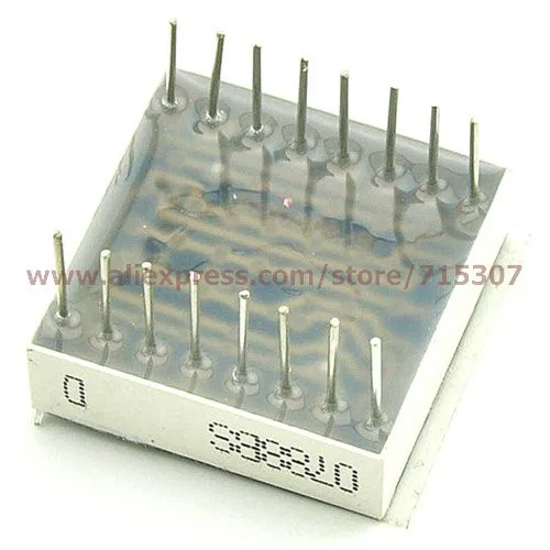 8x8 led matrix red CA 1.9mm diameter 20x20mm 16pin(1)