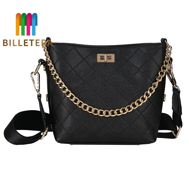 

BILLETERA New Women Pu Leather Shoulder Messenger Cross Body Chain Bags