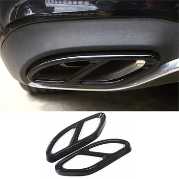 

For Mercedes-Benz CLA Class C117 2016 Exhaust Muffler Cover Trim Rear Moulding Parts