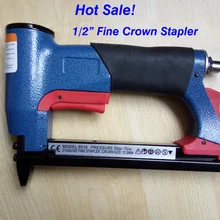 Воздушный степлер FS8016-B 1/" Пневматический степлер тонкой короны, воздушный штапель U Стиль гвоздь, длина гвоздя: 6-16 мм 4-6BAR 60-100psi