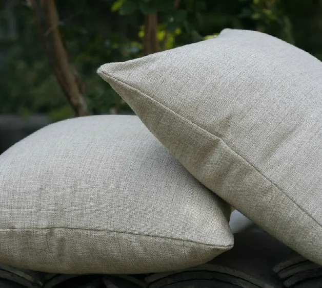 Solid Vintage Design 45CM/50CM Plain Nature Colour Cushion Linen Pillow