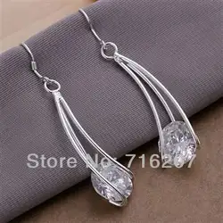 Бесплатная доставка 925 серебряные модные ювелирные серьги 925 серебряные серьги оптом byda kpka tgta LQ-E164