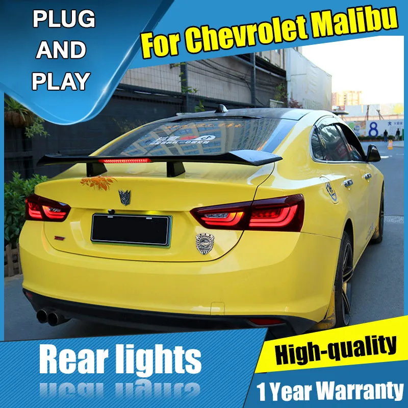 Sale Car Styling LED Tail Lamp for Chevrolet Malibu Tail Lights 14-18 for Malibu Rear Light DRL+Turn Signal+Brake+Reverse LED light 5