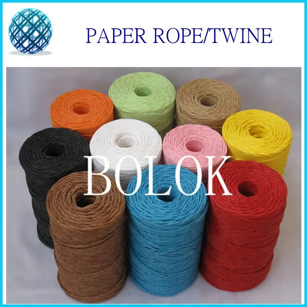1 pc//set raffia natural reed tying craft ribbon paper twine 3 C*hu