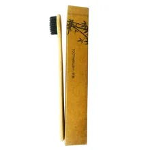 Бамбук Зубная щётка Зубы щетки щетка натуральная мягкая бамбуковый уголь Путешествия Дом Применение Зубная щётка Уход за полостью рта 4 шт