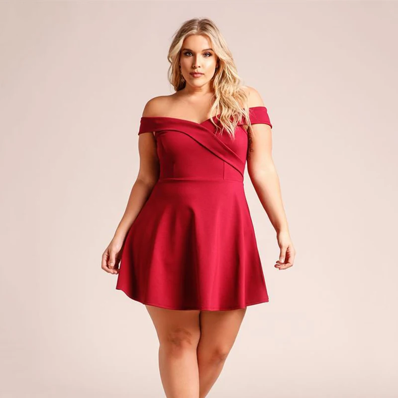 short red party dress