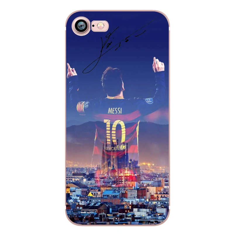 Phone Case C Ronaldo Messi Neymar Barcelona Soccer Jersey for iphone 5s 6s 7 6 plus SE 5 Soft Transparent Soft Silicon tpu Clear (13)