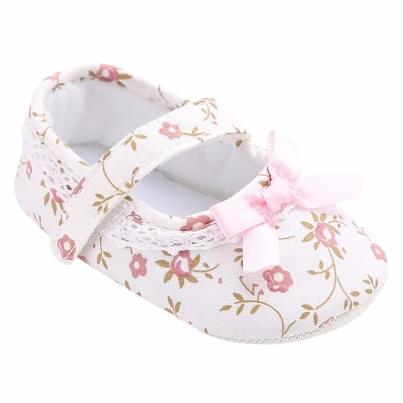 Балетное платье Mary Jane; обувь для малышей с цветочным рисунком на мягкой нескользящей подошве; обувь принцессы для новорожденных девочек