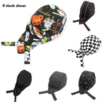 

High Quality 17 Colors Wholesale Pirate Hat Chef Waiter Hat Hotel Restaurant Canteen Bakery Cooking Caps Cooker Workwear Uniform