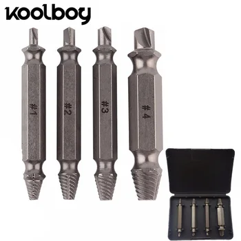 

Koolboy 4Pcs/set Screws Remove Demolition Tools Extractor Drill Bit Set Broken Breakage Head Stripped Bolt DemoliteTool D35