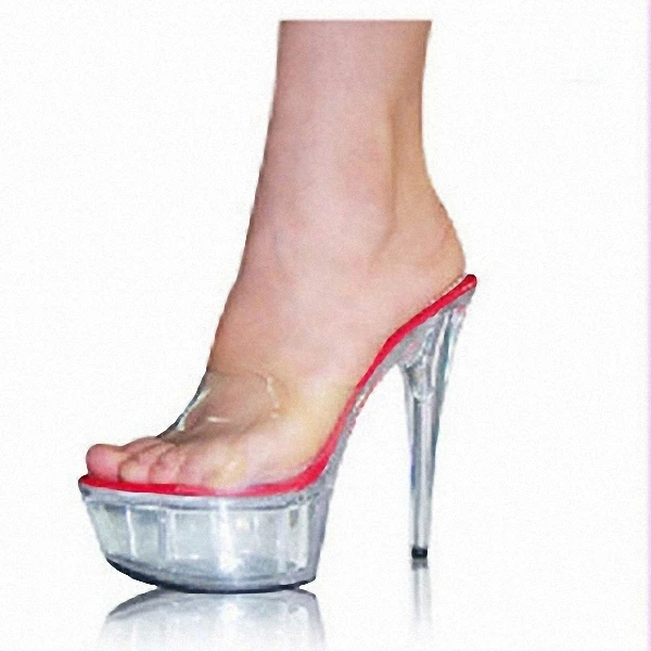 

Europe and the United States temperament type Super sexy fashion fine sweet lady slipper with 15 cm high-heeled sandals
