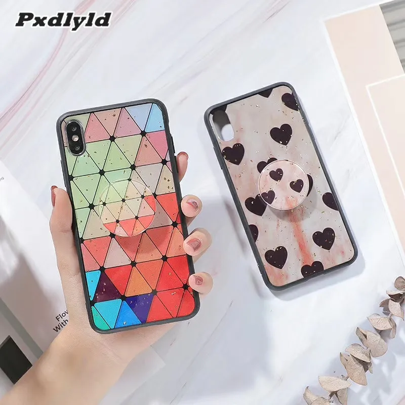 

Luxury Phone Case for Huawei Honor 8X 8C 8S 10i 20i V20 10 Lite Mate 20 Pro Y9 Y5 2019 Painted Cover Epoxy Silicone Case Holder