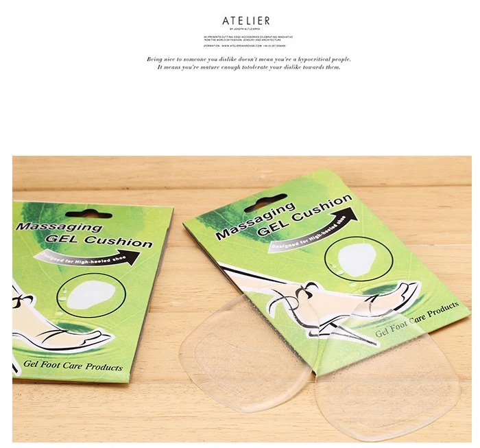 Free Ship Invisible Silica Silicone High Heels Sole Cushion Protector Foot Feet Care Forefoot Insert Pads Insoles Stickers (8)
