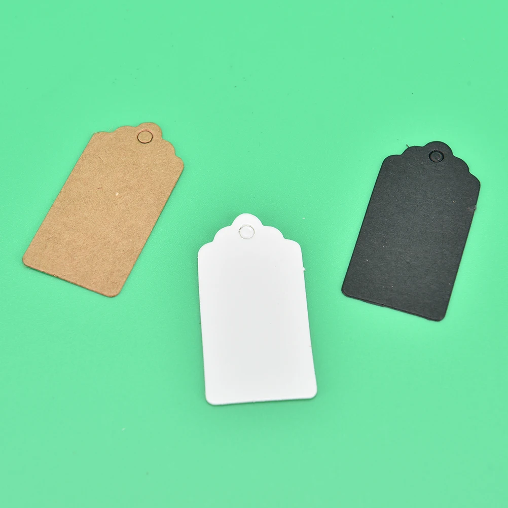 

100pcs Blank Kraft Paper Jewelry Display Necklace Cards Hang Favor Label Tag For Jewelry Making Diy Accessories Wholesale