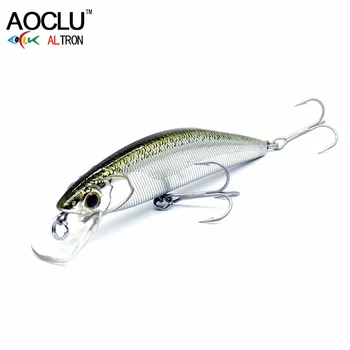 

AOCLU wobblers Jerkbait 5 Colors 9.5cm 12.3g Hard Bait Minnow Crank Fishing lures Bass Fresh Salt water 4# VMC hooks