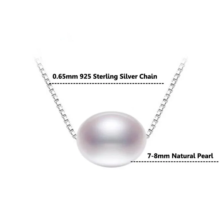 ASHIQI 925 стерлингового серебра набор ювелирных изделий пресноводные жемчужные ожерелья серьги 7-8 мм рис натуральный жемчуг для женщин