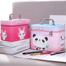 

Professional Cosmetic Bag Portable Large Capacity Manicure Beauty Storage Box Cosmetic Case Waterproof Lovely The New Travel