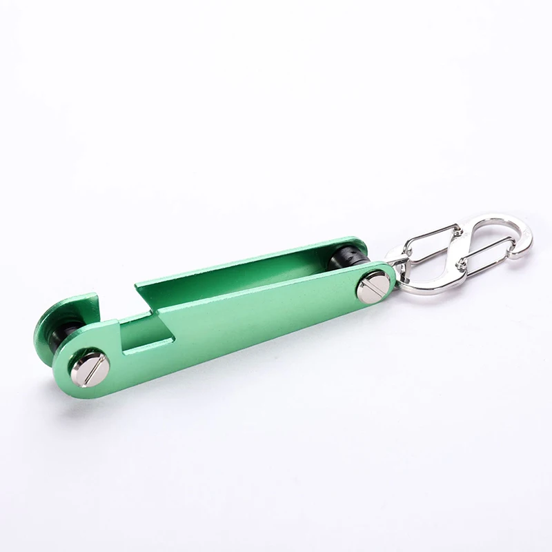 Новые инструменты для ключницы металлический уникальный компактный органайзер для ключей смарт-брелок для ключей карманный органайзер для ключей с подставкой для телефона - Цвет: Зеленый