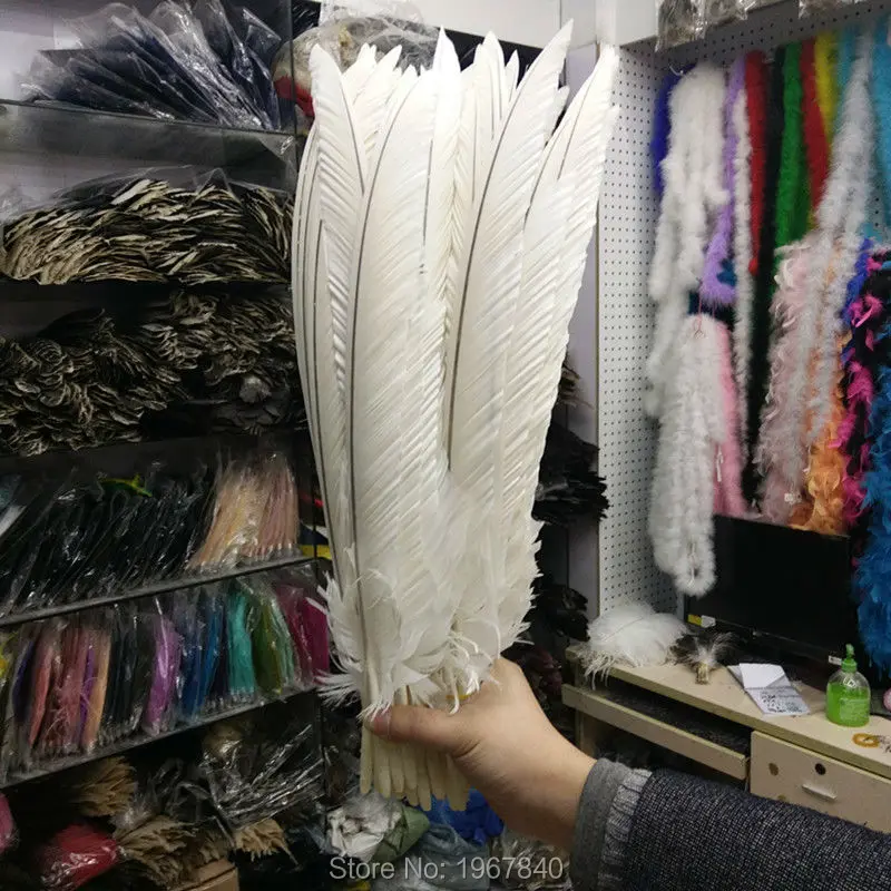 Новинка! 5 шт. качественные белые орлиные перья, 18-20 дюймов/45-50 см в длину, украшения своими руками