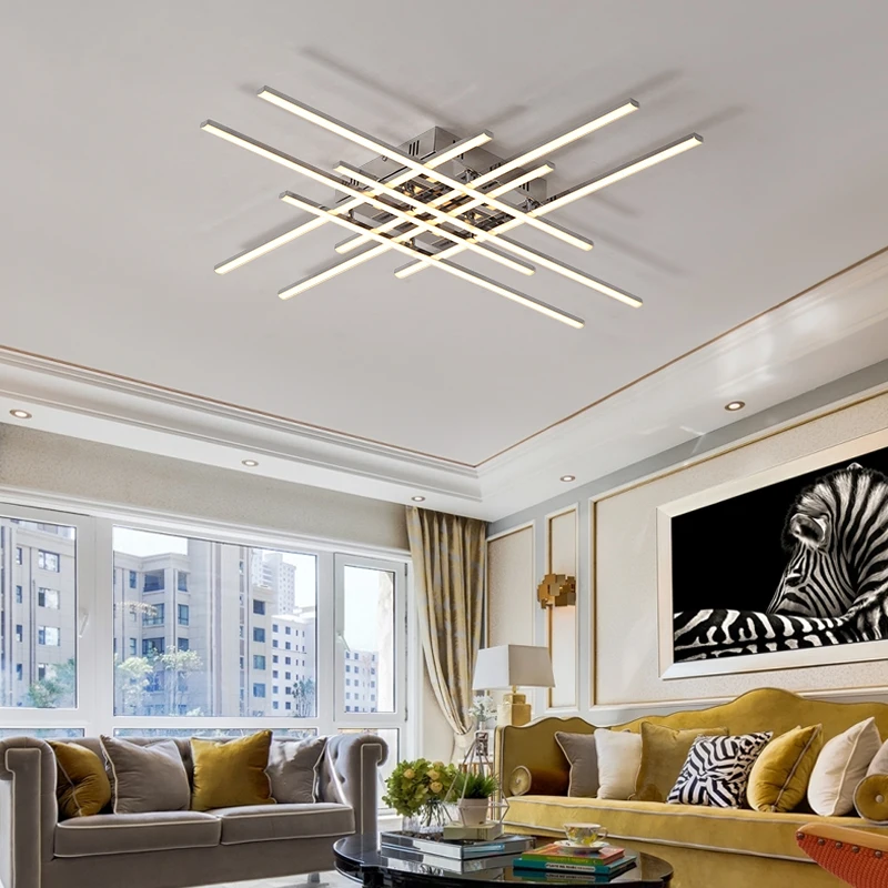 Современный светодиодный потолочный светильник для фойе, гостиной, спальни, кухни, ресторана, поверхностное крепление, металлический хромированный потолочный светильник