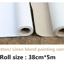 38 см* 5 м рулон acyrlic primed artist хлопок/лен холст с высшего качества