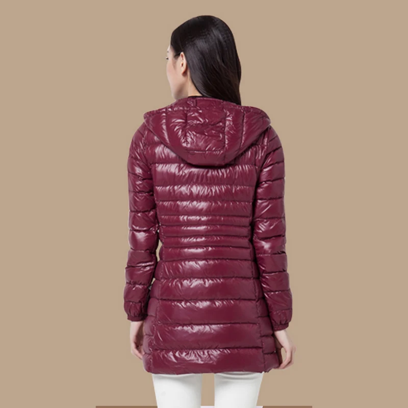Le Plus rose purple Section Moyenne Black red Femmes La lake D'hiver Survêtement Bas red Chaud Couleur 2018 champagne Vers army Red Veste Nouvelle Capuchon Taille Longue Green Ll644 Blue navy Wine À Mince wXPc4