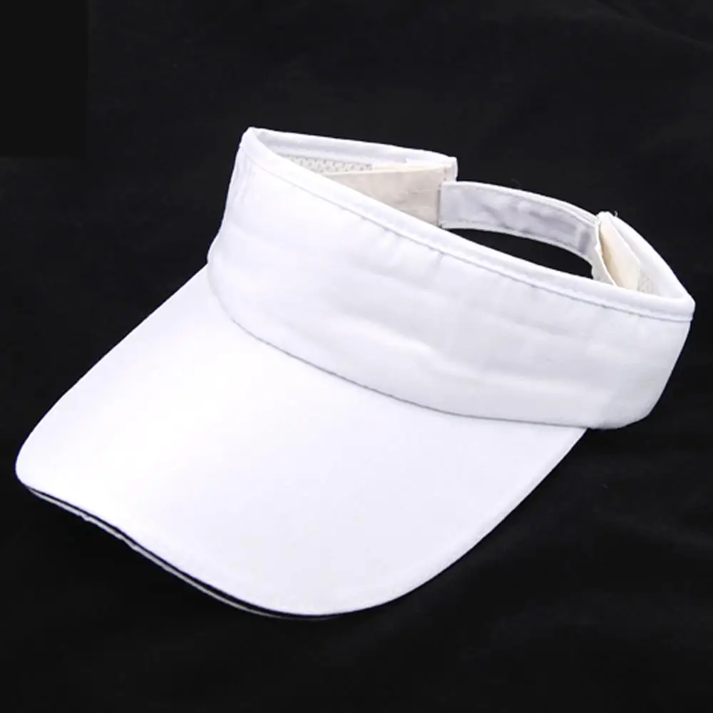 HOT SALE!Unisex Adjustable White Sun s Visor Tennis Golf Hat Cap