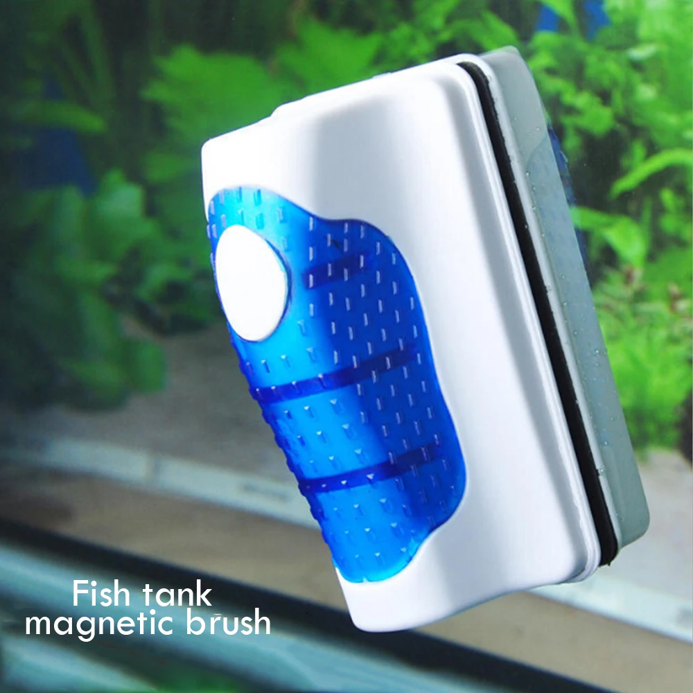 

Magnetic Aquarium Fish Tank Floating Magnetic Glass Cleaner Algae Scraper Brush