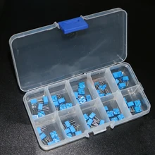 50 шт./лот 100-1 м 3362 потенциометр в ассортименте набор 13 значений 3362 Вт переменный резистор потенциометр электронный пакет резисторов