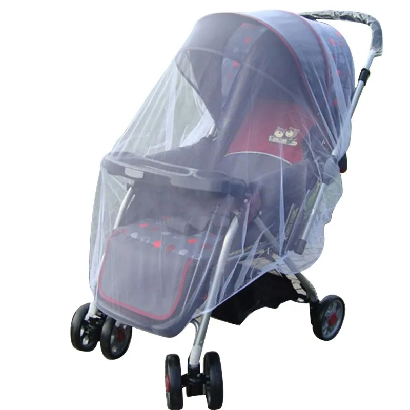 1Pcs White Infants Baby Pushchair Mosquito Insect Net Safe Mesh Buggy Crib Netting Cart Mosquito 