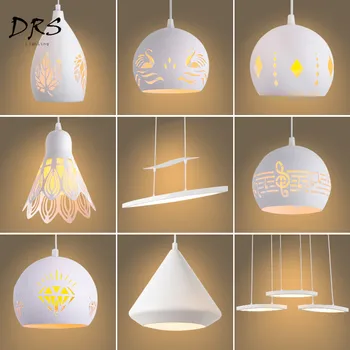 

Modern Simple Three Pumpkin Chandelier Lamp Creative Milk Tea Hanging Lamp Iron Bar Dinning Room Lustre Suspension Decor Lights