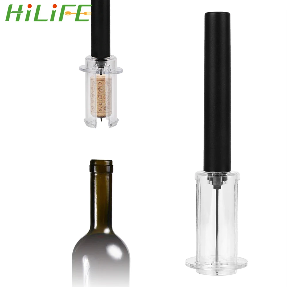 

HILIFE Air Pressure Cork Out Tool Pin Type Bottle Pumps Corkscrew Kitchen Manual Tool Red Wine Opener Gadgets