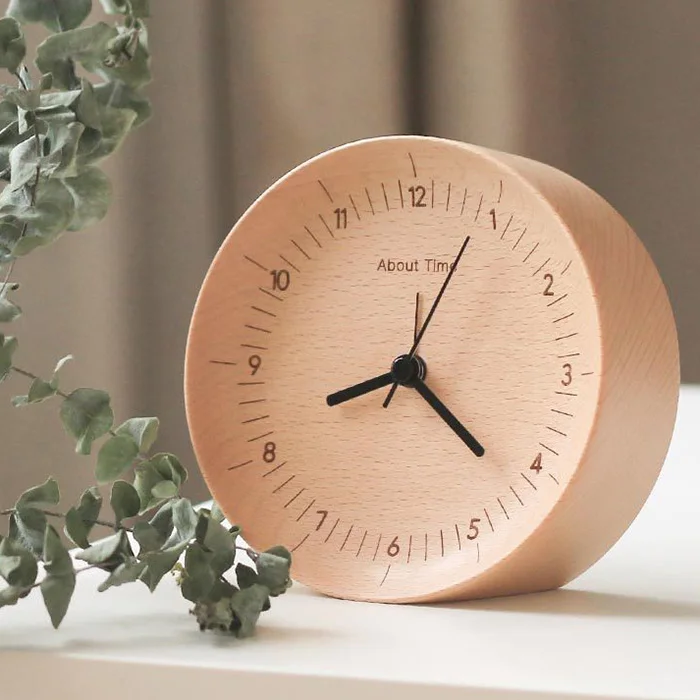 Xiaomi About Time Wood Silent Alarm Clock Sun Brand Movement