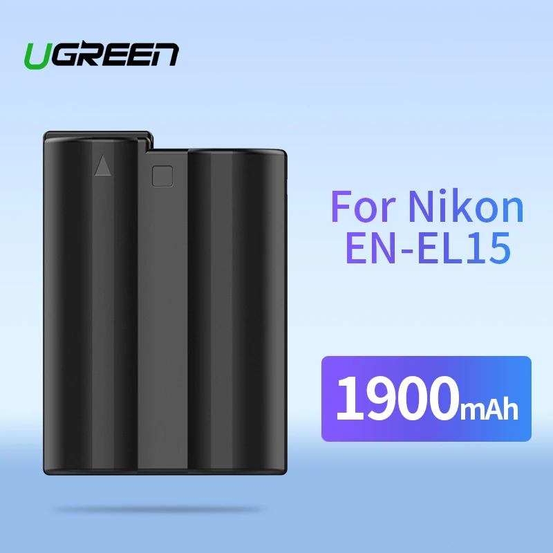 Ugreen EN-EL15 Камера Батарея 1900mAh для Nikon EN EL15 D610 D750 D800E D810 D810A D850 D7500 D7200 D7100 D7000 Камера батареи