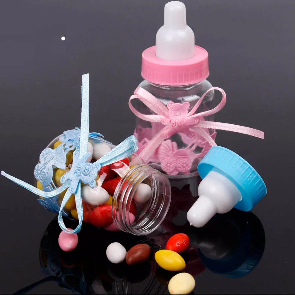 

Huiran 12 pcs Gift Bag Wedding Candy Box Birthday Party Decor Christening Gifts Blue Boy Pink Girl Party Supplies Baby Shower