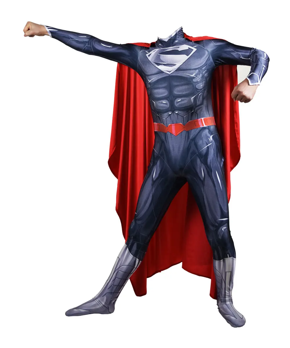 Костюм для косплея супергероя новинка 52 Супермена боди костюм вечеринки на