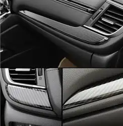 Роскошный ABS углеродное волокно хром для Honda CRV 2017 Автомобильная центральная консоль приборная панель отделка полосы автомобиля Стайлинг
