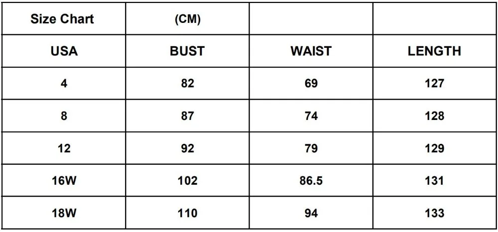 LSM522-size chart