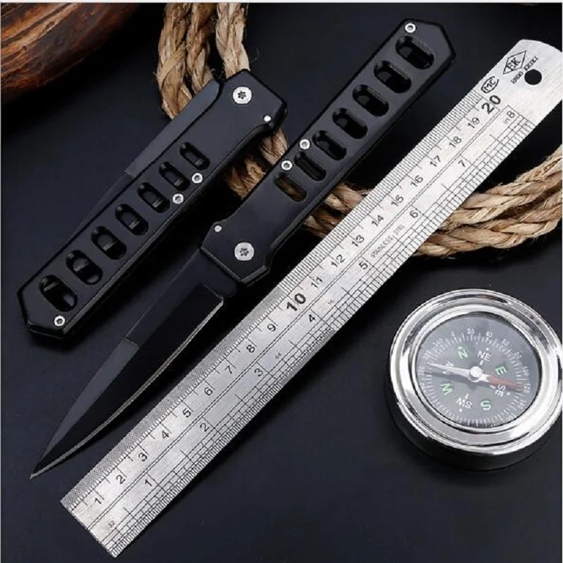 

Factory direct tactical high hardness folding knife Wild survival multi-function knife self-defense outdoor knife