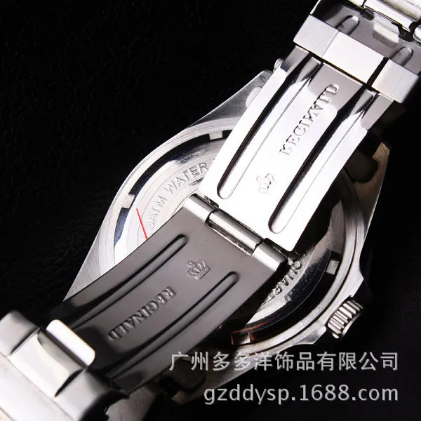 Роскошные брендовые наручные часы Hk Crown модные мужские часы с поворотным ободком GMT сапфировое стекло Дата из нержавеющей стали кварцевые часы