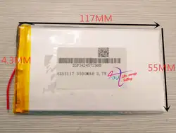 Лучший аккумулятор бренд T7 P7 N7 M7 N18 батареи VI60 Ultimate 4355117 3,7 V 3500 MAH 4055115 tablet pc 7 дюймов 8 дюймов 9 дюймов